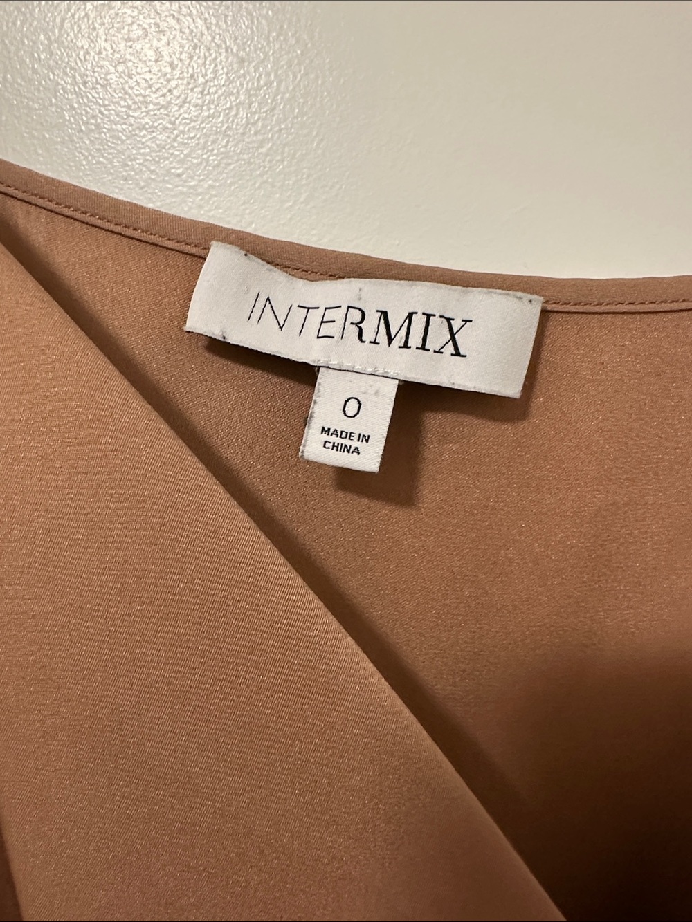 INTERMIX Mauve-Brown Twist Front Bodysuit - Picture 2 of 4